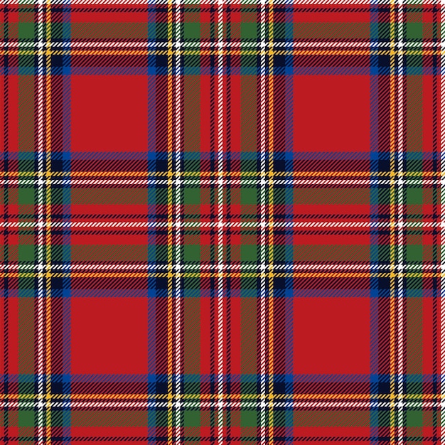 Vector seamless plaid pattern