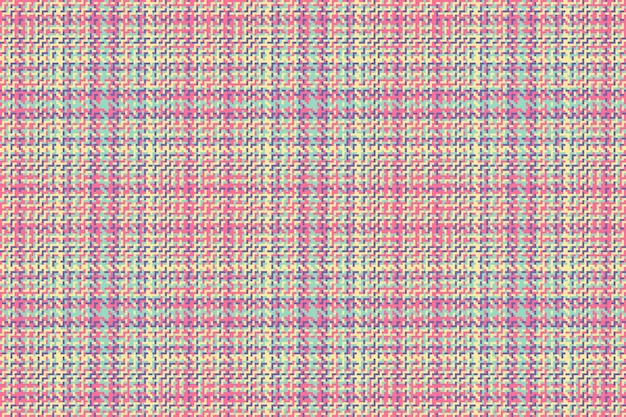 Seamless plaid texture of textile background fabric with a pattern tartan check vector