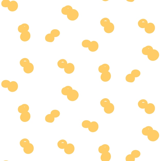 Seamless polka dot pattern Abstract color geometric vector background with small yellow circles