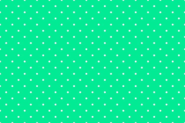 Vector seamless polkadot pattern with circles on green background. vector