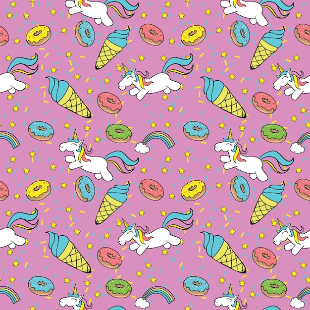 Vector seamless ponny pattern