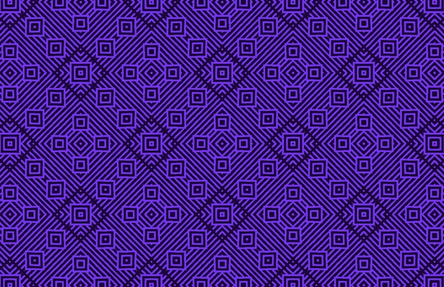 Seamless purple color triangle fabric design pattern