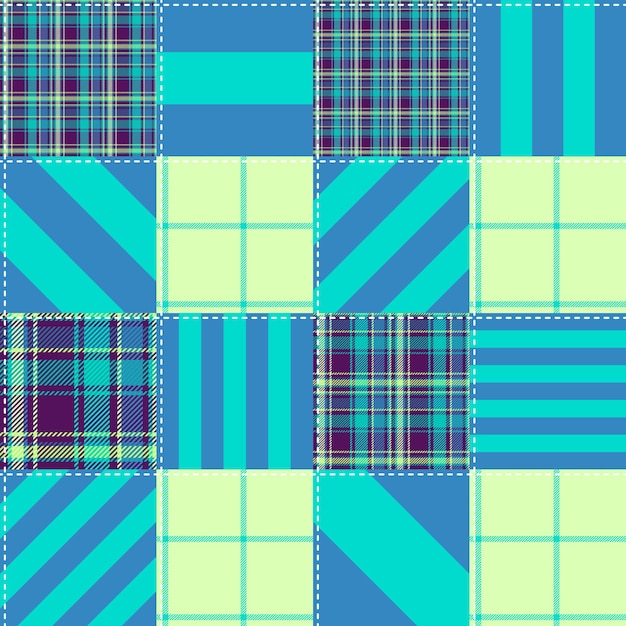 SEAMLESS QUILTING TARTAN PATTERN 010