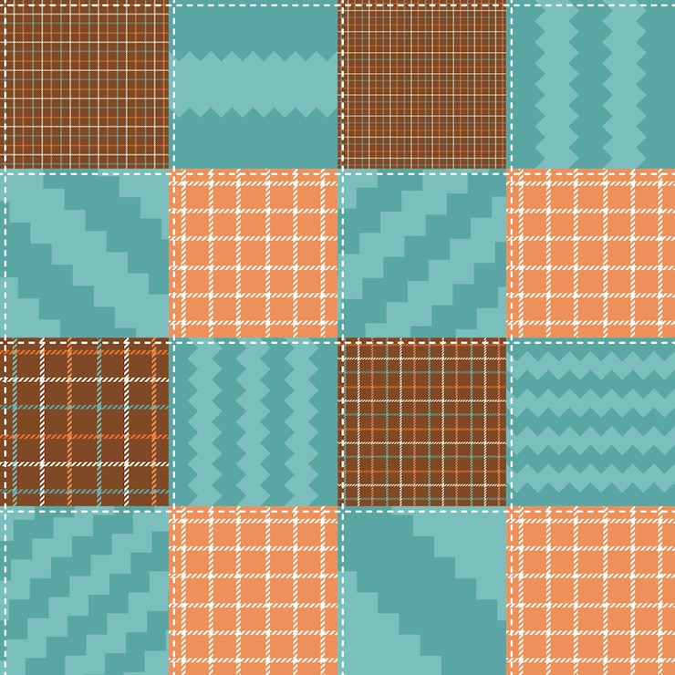 Vector seamless quitling tartan pattern 22