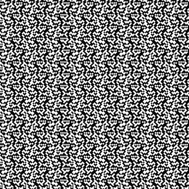 Seamless random monochrome geometrical pattern background design