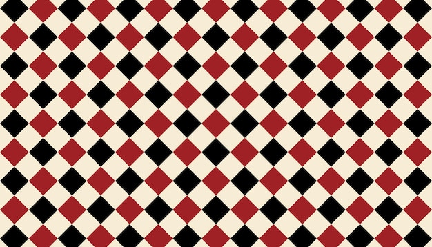 Vector seamless red and black geometric pattern casino poker style