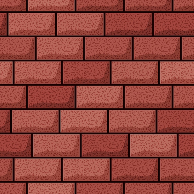 Seamless red brick wall