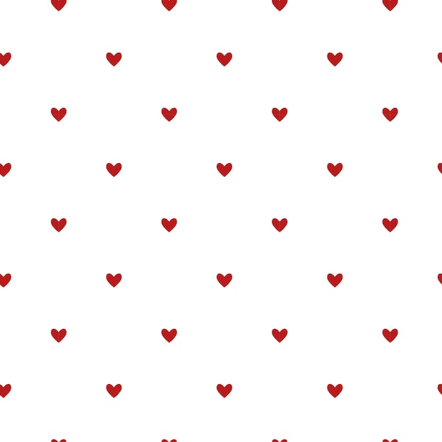 seamless red hearts pattern on white background valentines pattern background gift wrapping