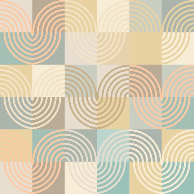 Seamless repeat pattern of color circles Vector