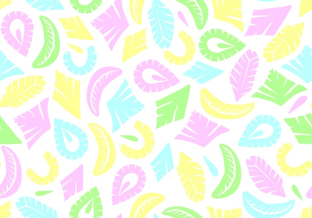 Seamless repeat pattern with abstract scissor cut shapes