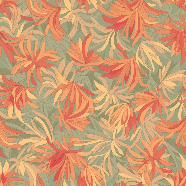 꽃의 원활한 반복 패턴