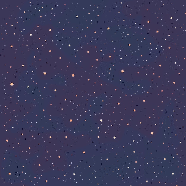 Seamless repeating pattern of a night sky full of stars