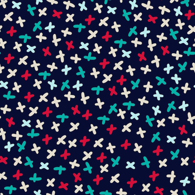 Seamless repeating pattern with hand drawn flakes For gift wrap surface design and other design projects