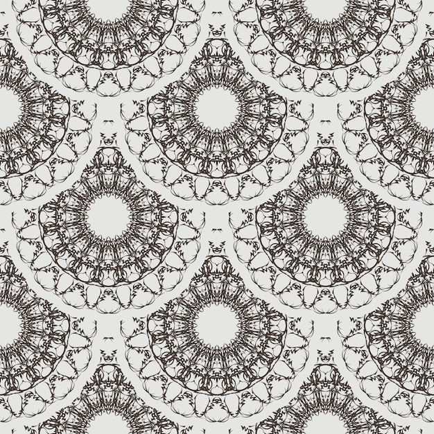 Seamless retro pattern background Vector illustration