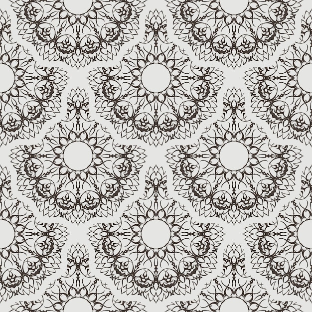 Seamless retro pattern background Vector illustration