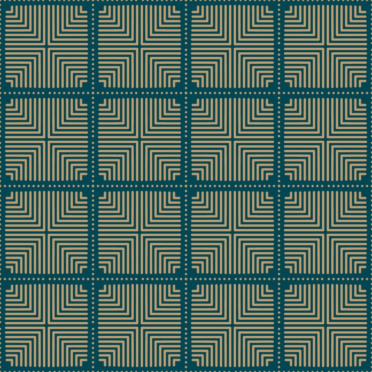 Vector seamless retro traditional art textile pattern 