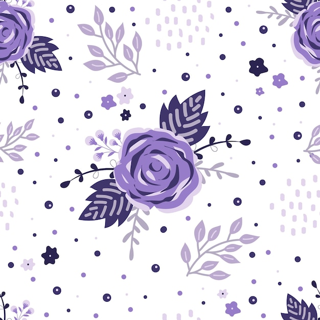 Seamless Rose Pattern design for background wallpaper clothing wrapping fabric