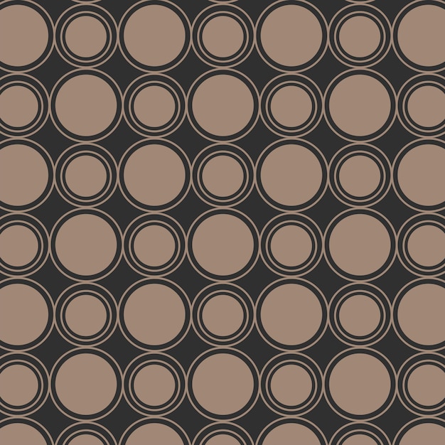 Seamless round geometric pattern vector