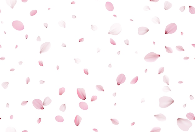 Seamless sakura petals