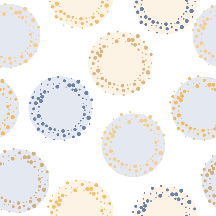 Vector seamless scattered confetti fall chaotic decor abstract vector illustration