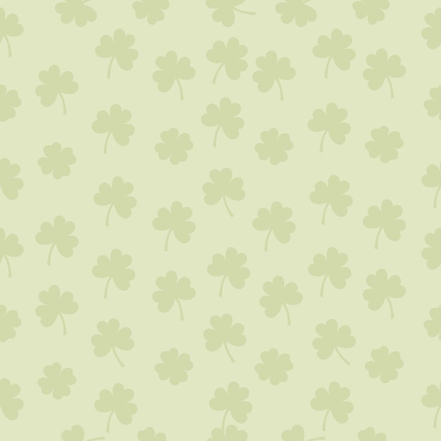 Seamless shamrock pattern St Patrick's day