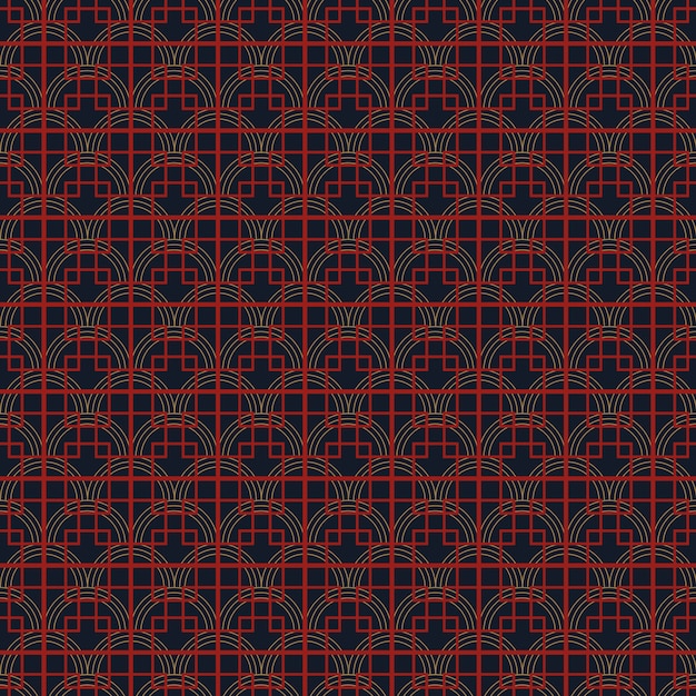 Seamless simple Chinese pattern