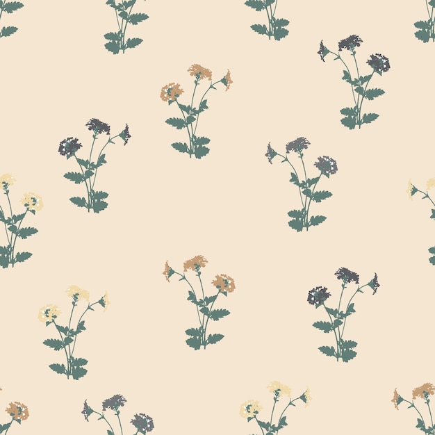 Vector seamless simple little flower pattern background for fashion fabric