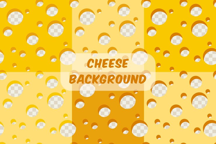 Vector seamless simple patterns with cheese square slices