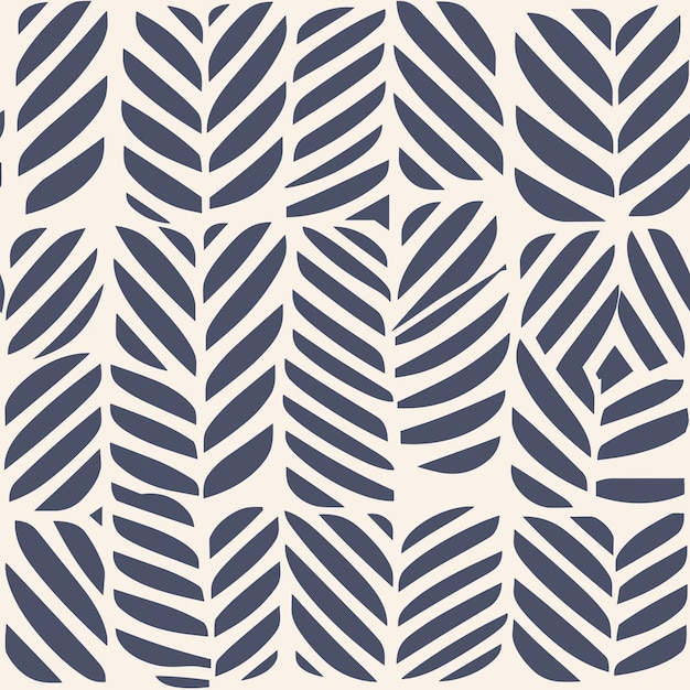 Seamless Simple Tropical Leaf Pattern