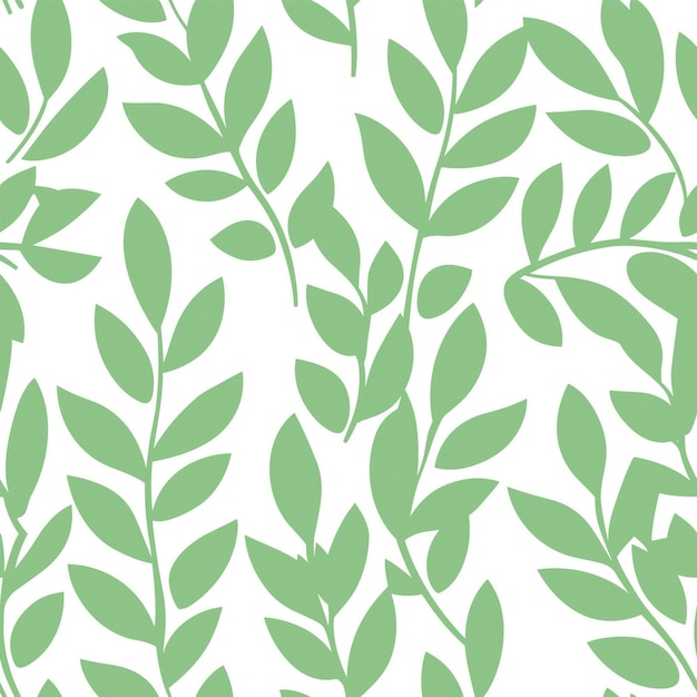 Seamless simple tropical leaf pattern