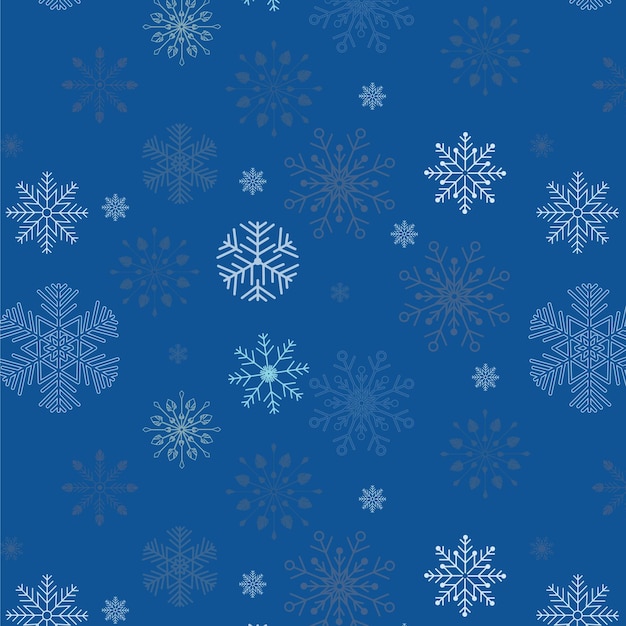 Vector seamless snowflake background