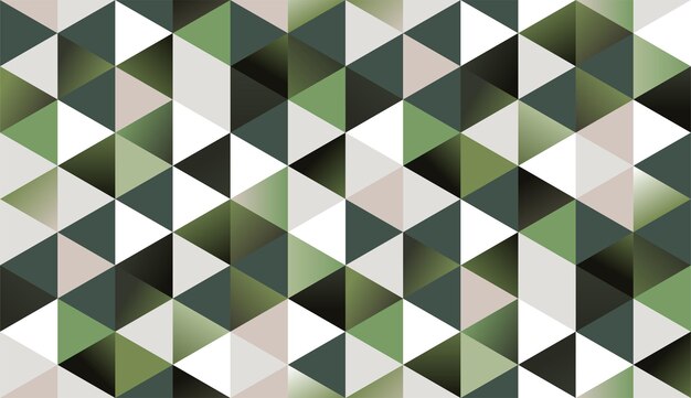 Seamless soft green triangle pattern. geometric background design. vector illustration