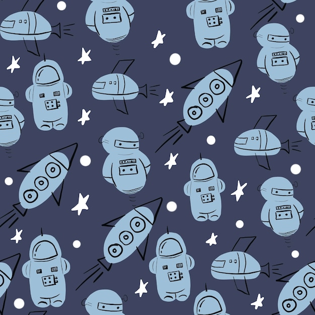 seamless space pattern