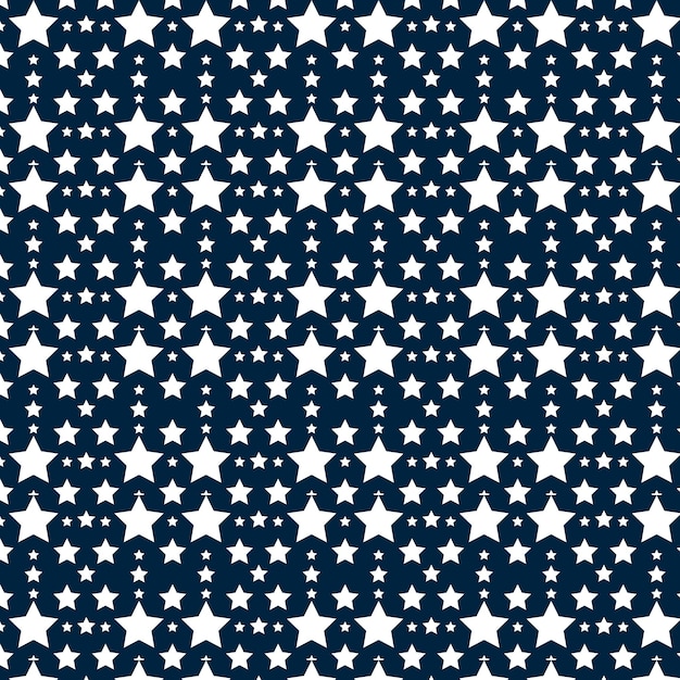 Vector seamless star pattern