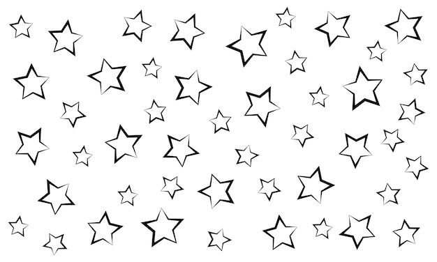 Vector seamless stars pattern background