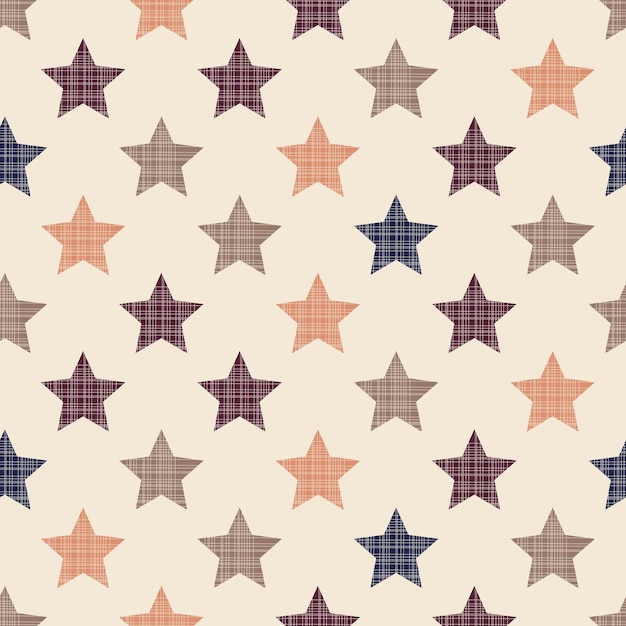 Seamless stars pattern