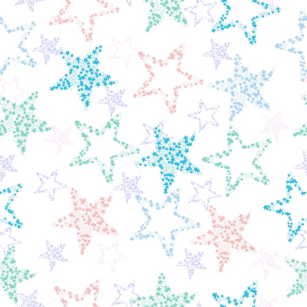 Seamless stars pattern