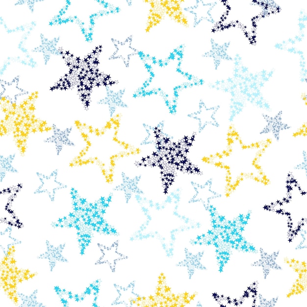 Seamless stars pattern