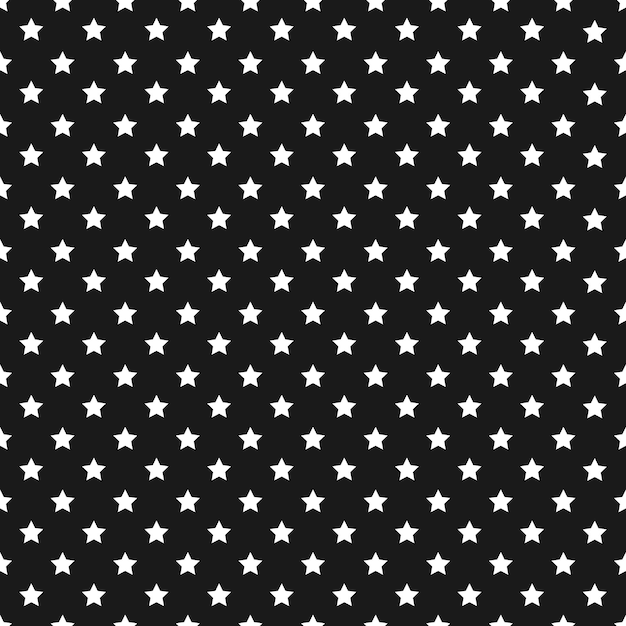 Seamless Stars Patterns On Dark Background