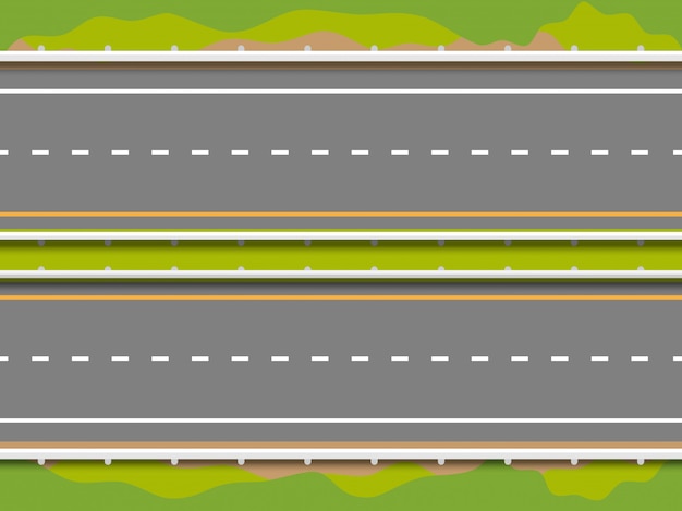 Vector seamless straight highway road