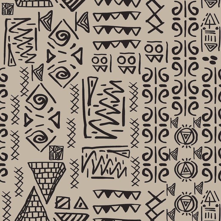 Vector seamless striped pattern