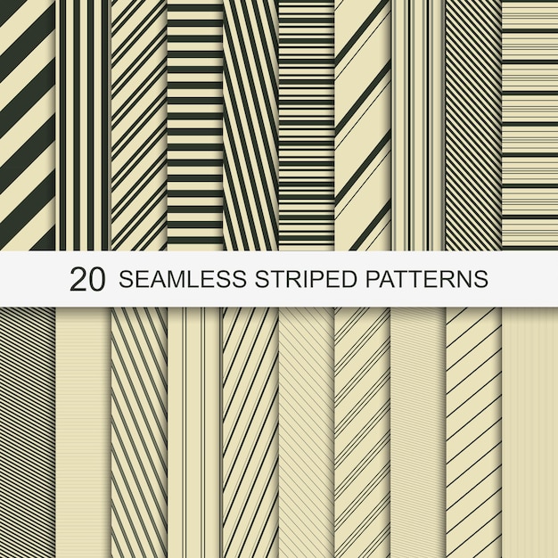 Seamless striped patterns