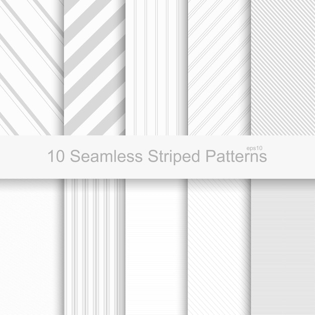 Seamless striped patterns