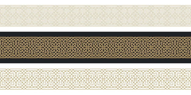 Бесшовные штрихи в аутентичном арабском стиле