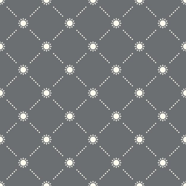 Seamless sun pattern on a dark background. sun icon creative design. can be used for wallpaper, web page background, textile, print ui/ux