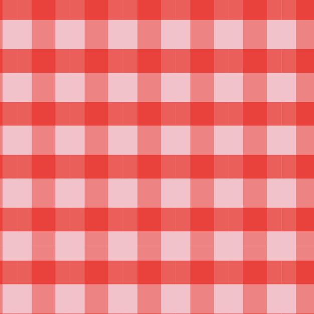 Vector seamless tablecloth plaid pattern red tartan plaid buffalo check gingham style