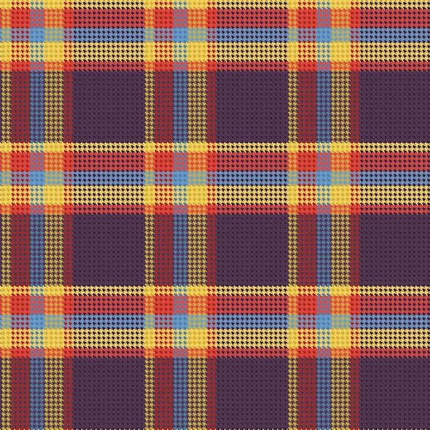 Vector seamless tartan houndstooth pattern 110