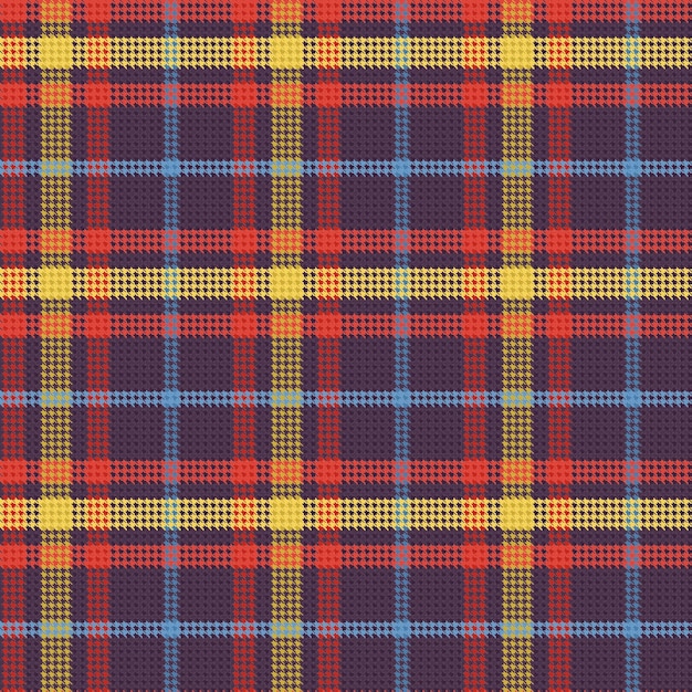 Vector seamless tartan houndstooth pattern 111