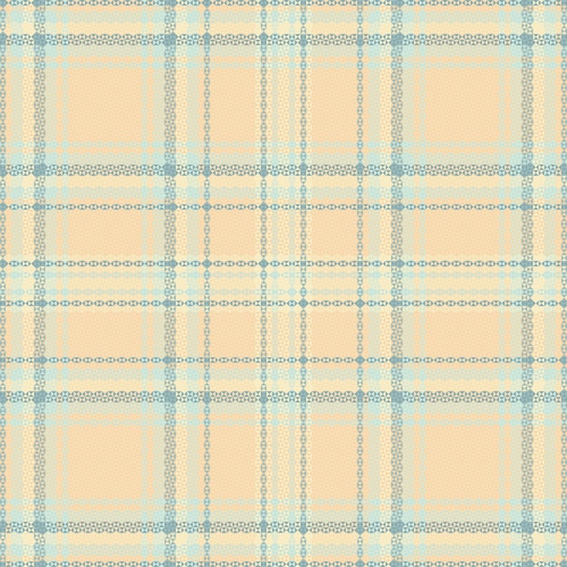 Seamless tartan plaid pattern background with pastel color vector illustration