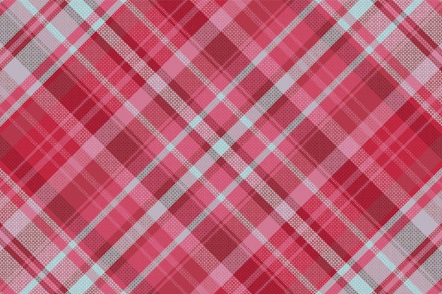 Seamless tartan plaid pattern background with valentine s color. Vector illustration.